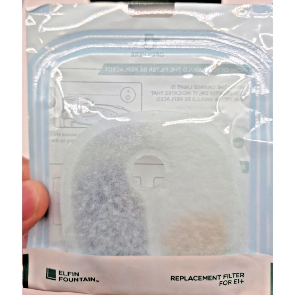 Elfin Water Fountain E1+ 2 Filters / White - Open Box
